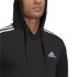 Sudadera con capucha adidas Essentials 3 bandas M Black